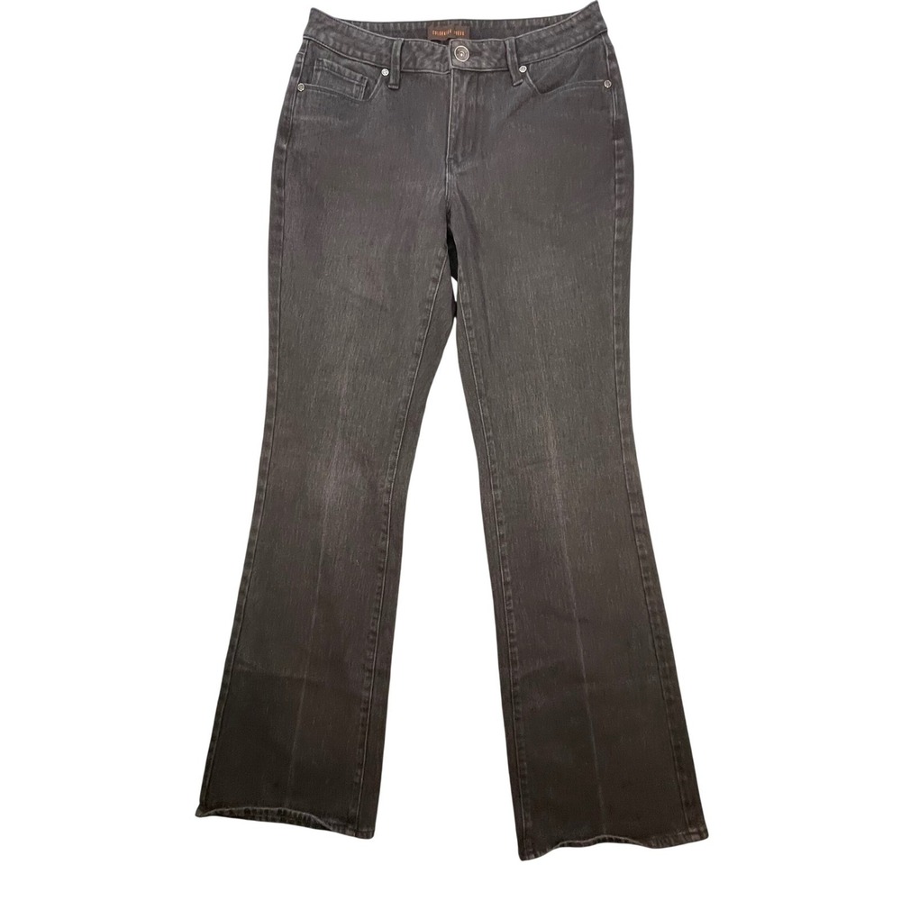 Coldwater Creek Gray Bootcut Stretch Denim Jeans Women Size 8